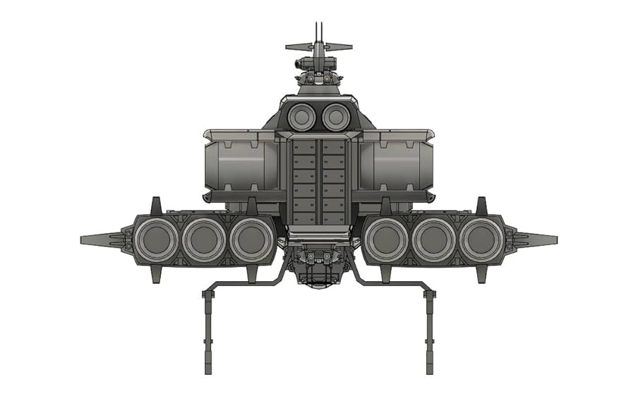 巨大宇宙船アルファード シマック セル画 Amazon.co.jp: 11700 ネェルアーガマ 3Dプリント 未組立 宇宙船